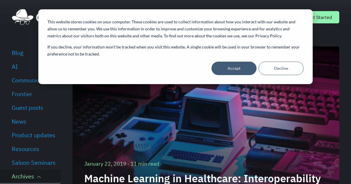 Machine Learning in Healthcare: Interoperability via Machine-to-Machine Data Architecture with Jim Nasr